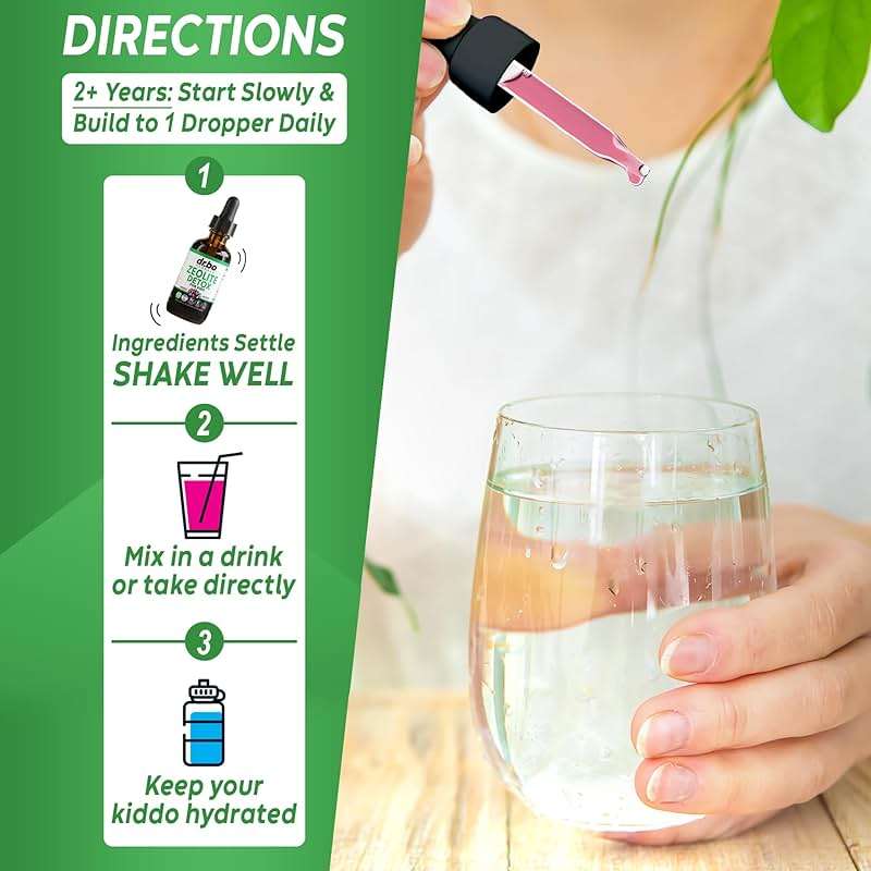 Zeolite Detox & Adrenal Focus Support - Clinoptilolite Zeolite for Kids & Adults Liquid Drops with Vitamins B12 & D - Organic Adrenal and Focus for Calm Natural Brain, Memory Fatigue Stress Attention - Image 6