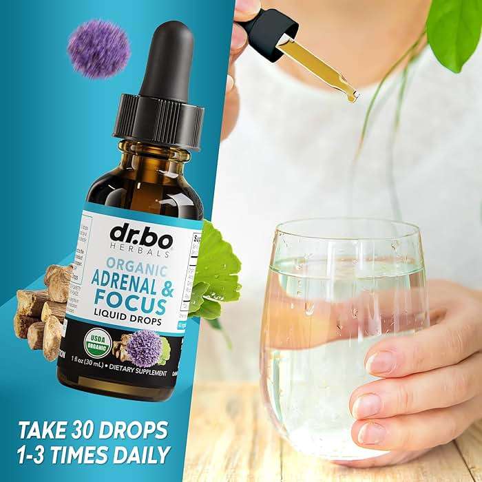 Zeolite Detox & Adrenal Focus Support - Clinoptilolite Zeolite for Kids & Adults Liquid Drops with Vitamins B12 & D - Organic Adrenal and Focus for Calm Natural Brain, Memory Fatigue Stress Attention - Image 7