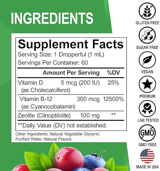 Zeolite Detox & Adrenal Focus Support - Clinoptilolite Zeolite for Kids & Adults Liquid Drops with Vitamins B12 & D - Organic Adrenal and Focus for Calm Natural Brain, Memory Fatigue Stress Attention - Image 8