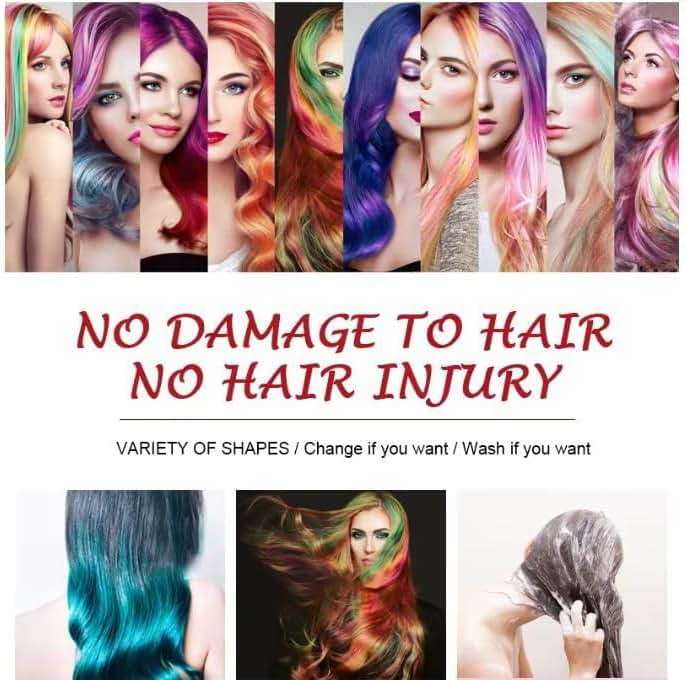 Variety Savings Temporary Hair Color Spray 6 Cans Assorted 6 Colors Fast-Drying, Non-Sticky, Non-Damaging, - Image 4