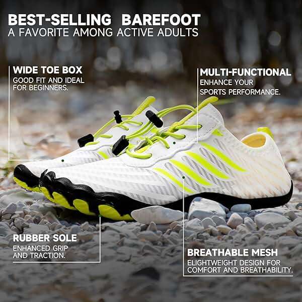 Grounded Footwear for Women Barefoot Shoes,Grounded Footwear for Mens,Hike Barefoot Shoes Womens Footwear, Comfortable Non-Slip Barefoot Vitality Shoes,Men's Women's Water Shoes Wide Toe Box - Image 3