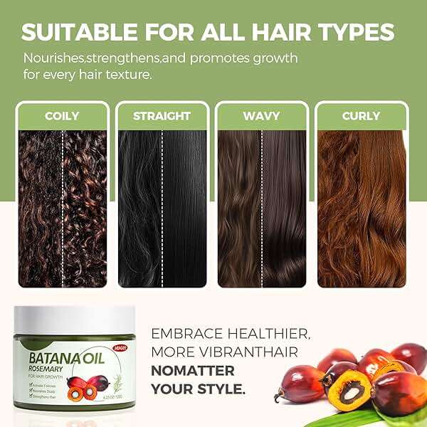 Mixgee Batana Oil Balm for Hair Growth & Thickness, Natural Formula With Batana & Rosemary Oil & Biotin, Promotes Scalp Health for Thicker, Fuller Hair(4.23 OZ) - Image 5