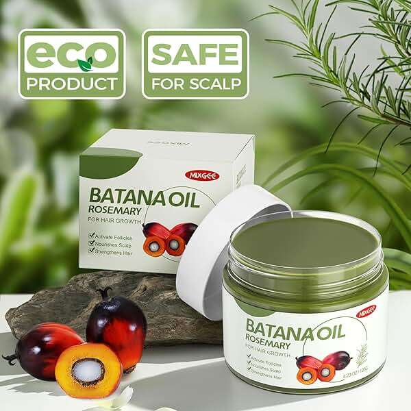 Mixgee Batana Oil Balm for Hair Growth & Thickness, Natural Formula With Batana & Rosemary Oil & Biotin, Promotes Scalp Health for Thicker, Fuller Hair(4.23 OZ) - Image 7