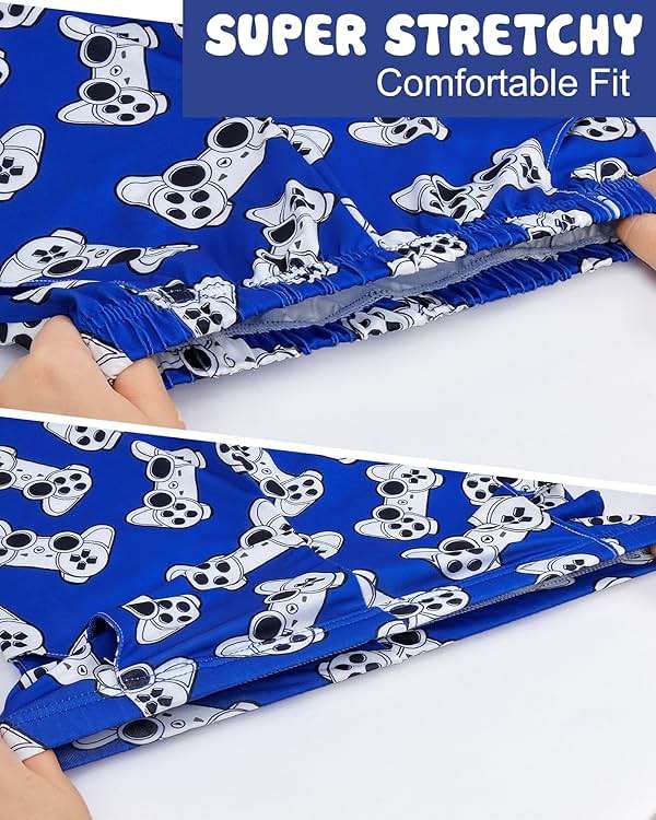 Fiodrimy Boys Pajamas Big Boys Summer PJs Set 2 Piece Kid Short Sleeve Sleepwear Nightwear Size 8-14 - Image 5