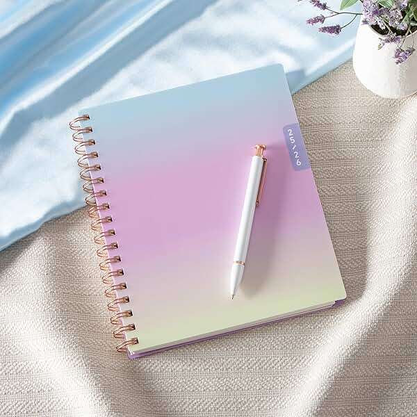 Blue Sky WAAV Weekly and Monthly Academic Year Planner Calendar, July - June, Flexible Cover, Wirebound, Laminated Tabs, Storage Pocket, Lisa (Lisa- 2025/2026, 7" x 9") - Image 2