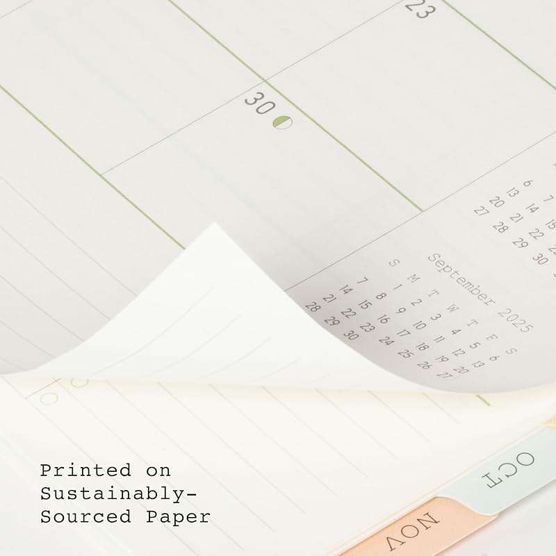 Blue Sky WAAV Weekly and Monthly Academic Year Planner Calendar, July - June, Flexible Cover, Wirebound, Laminated Tabs, Storage Pocket, Lisa (Lisa- 2025/2026, 7" x 9") - Image 8