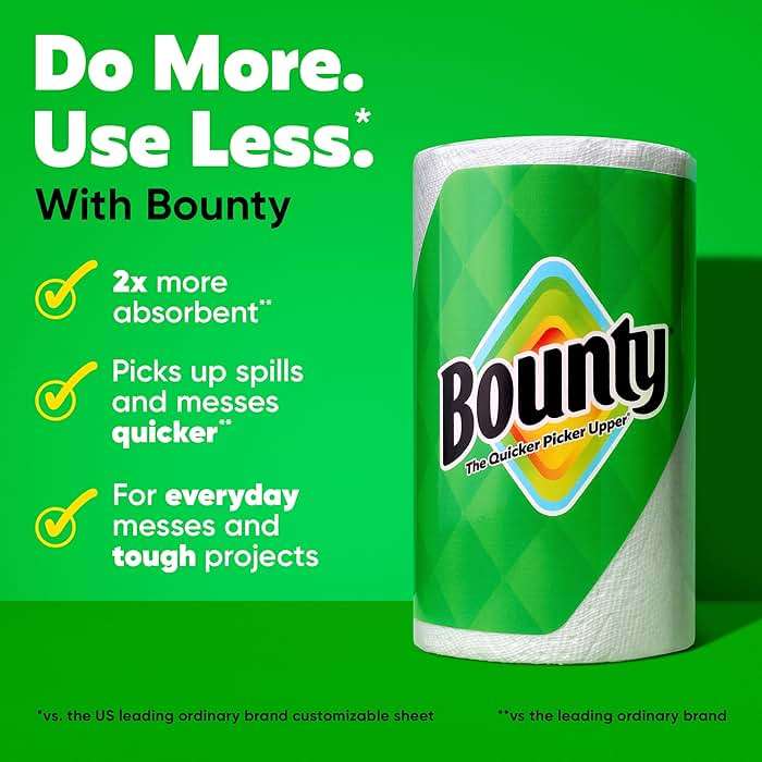 Bounty Select-A-Size Paper Towels, White, 2 Triple Rolls = 6 Regular Rolls - Image 2