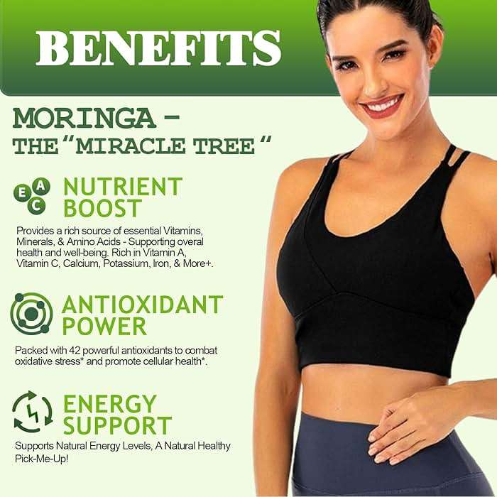 Pure Moringa Oleifera Liquid Drops, Organic Moringa Leaf Extract w. Turmeric, Black Pepper, Moringa Supplement for Energy Metabolism Immune Skin Joint & Gut, 6X Stronger Than Moringa Capsules Powder - Image 5