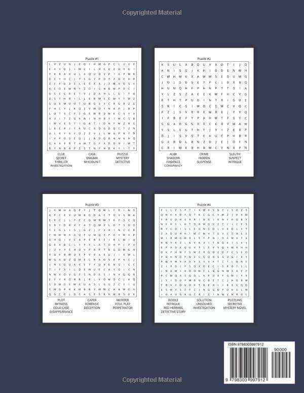 Mystery Word Search Book for Adults: Uncover Hidden Clues & Solve 50 Thrilling Puzzles! Can You Crack Them All? - Image 2