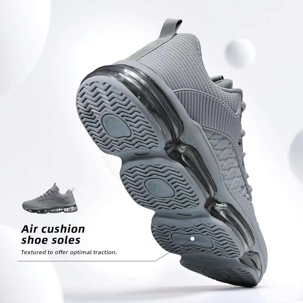 Mens Running Shoes Air Low Top Comfort Walking Lace Up Sneakers Breathable Fashion Tennis Sport Gym Fitness Cross Trainers - Image 5