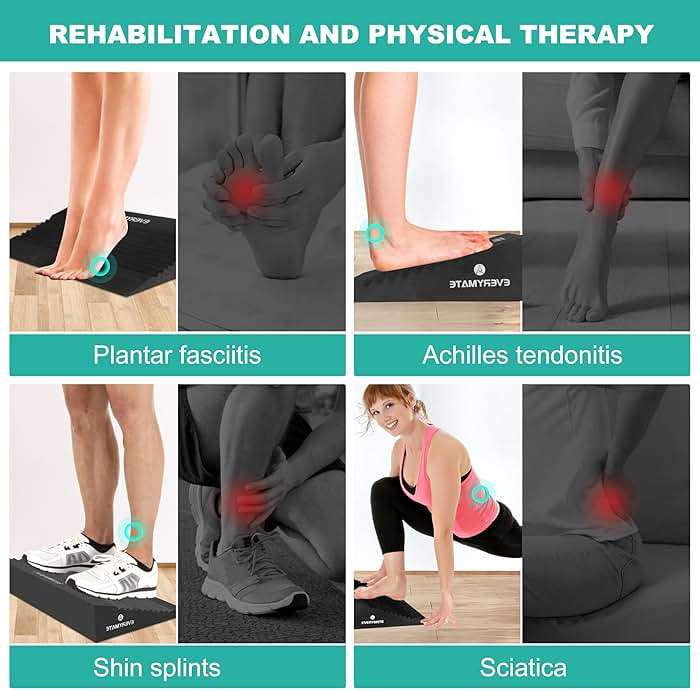 EVERYMATE Squat Wedge, Extra Large Squat Wedge Block, Squat Wedges Weightlifting, Calf Stretching, Slant Board for Squats, Heel Elevated Squat Wedge, Knees Over Toes Squats, Calf Wedge Stretching Block - Image 6