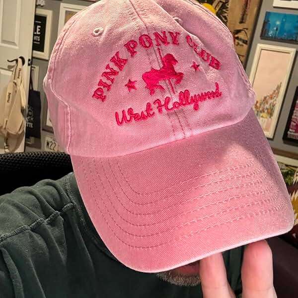 BOTVUG Pink Pony Club Embroidered Trucker Hat Women Baseball Cap Adjustable Cotton dad hat. - Image 5