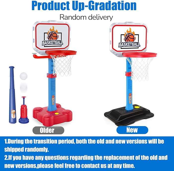 Toddler Basketball Hoop for Kids 1-3, Mini Adjustable Basketball Hoops Indoor with Balls Outdoor Pool Basketball Goal Sports Play Toys for 1 2 3 year old Baby Boys Girls First Birthday Gifts Age 1-2-3 - Image 6
