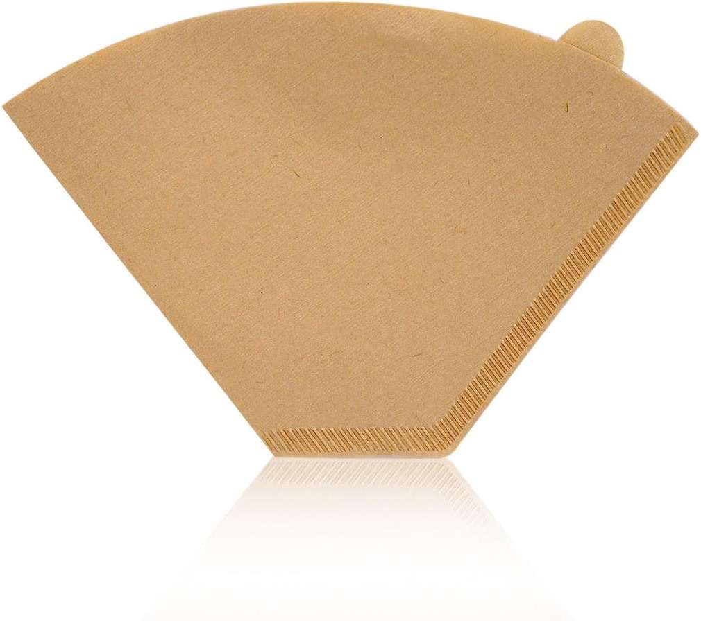 Coffee Filters #4, Coffee Filters 4 Cone Paper, Unbleached, Brown, 8-12 Cup, Number 4 Coffee Filter, 100 Count - Image 1