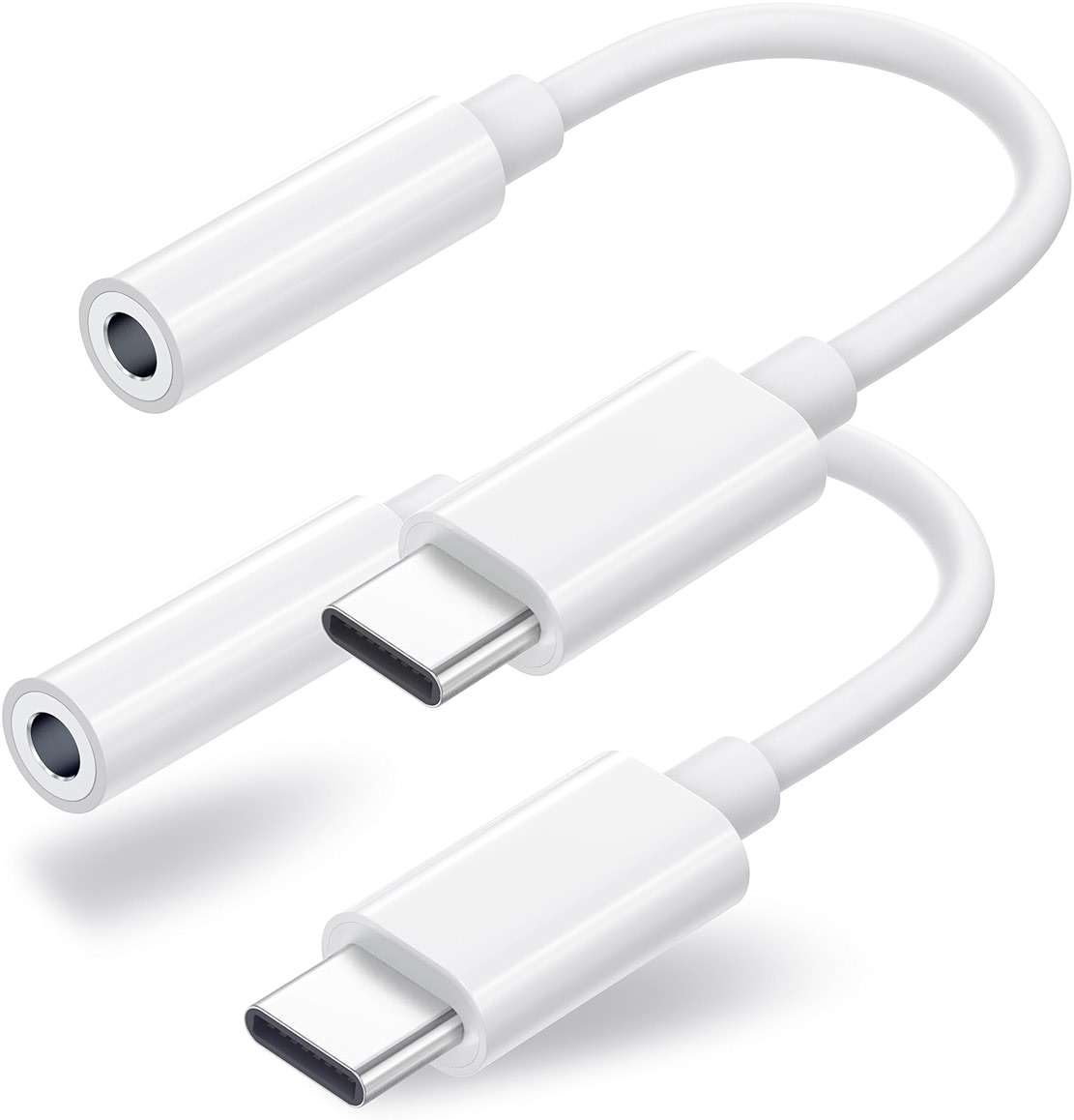 Duyasurs 2 Pack USB C to 3.5mm Headphone Jack Adapter, USB C to Aux Audio Dongle Cable Cord Compatible with iPhone 17/16/15 Pro/15 Pro Max, iPad Pro, MacBook, Samsung S21-24, Pixel 7/6/5 - Image 1