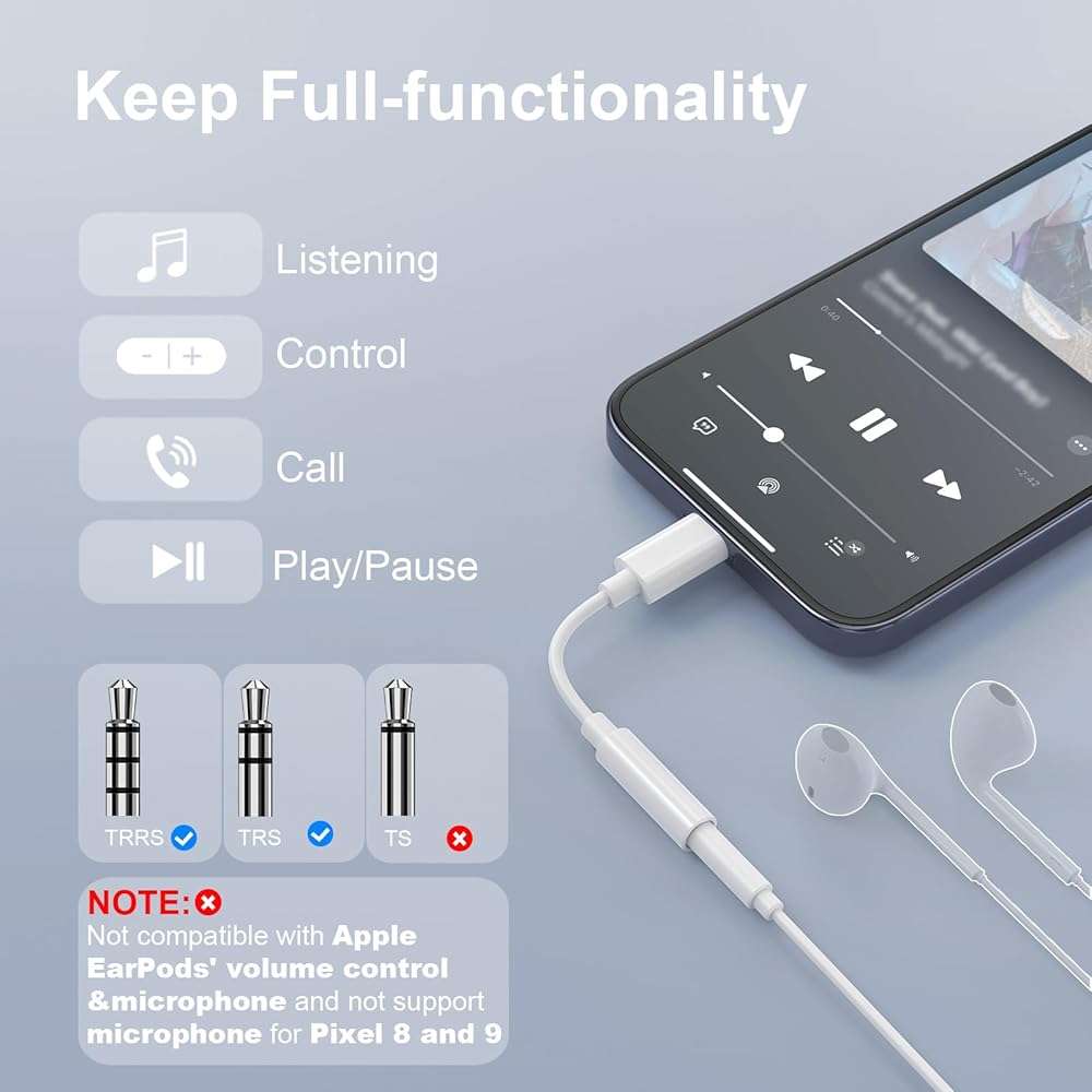 Duyasurs 2 Pack USB C to 3.5mm Headphone Jack Adapter, USB C to Aux Audio Dongle Cable Cord Compatible with iPhone 17/16/15 Pro/15 Pro Max, iPad Pro, MacBook, Samsung S21-24, Pixel 7/6/5 - Image 2