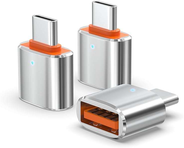 Duyasurs 3Pack Upgraded USB C to USB Adapter, High-speed data Transfer, USB C Male to USB 3.0 Female OTG Adapter for iPhone17 16 15, Mac, iPad, Samsung Galaxy S24 S25,Notebook, and More Type C Devices - Image 1