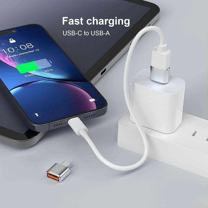 Duyasurs 3Pack Upgraded USB C to USB Adapter, High-speed data Transfer, USB C Male to USB 3.0 Female OTG Adapter for iPhone17 16 15, Mac, iPad, Samsung Galaxy S24 S25,Notebook, and More Type C Devices - Image 8