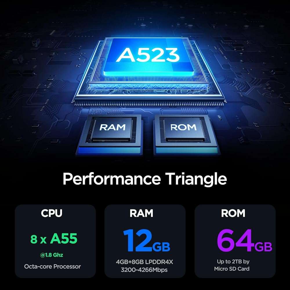 Android Tablet, Computer Tablets, 10.1 inch Android 15 Tablet with Octa-core Processor RAM 12GB ROM 64GB(Up to 2 TB), 800x1280 Resolution, WiFi 6 & Bluetooth, Dual Speakers, 5MP+8MP, 6000mAh battery - Image 2