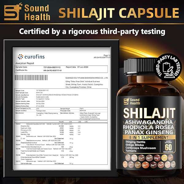 Irish Sea Moss & Shilajit Bundle for Natural Energy, Sleep Support & Hair Growth, Made with Black Seed Oil, Ashwagandha, Ginger, Rhodiola Rosea, Vitamins C & D, for Man & Women, All-in-1 Supplement - Image 3