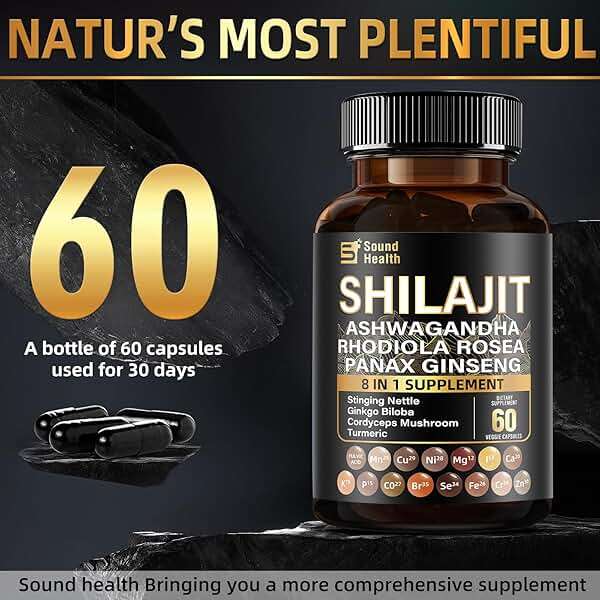 Irish Sea Moss & Shilajit Bundle for Natural Energy, Sleep Support & Hair Growth, Made with Black Seed Oil, Ashwagandha, Ginger, Rhodiola Rosea, Vitamins C & D, for Man & Women, All-in-1 Supplement - Image 9