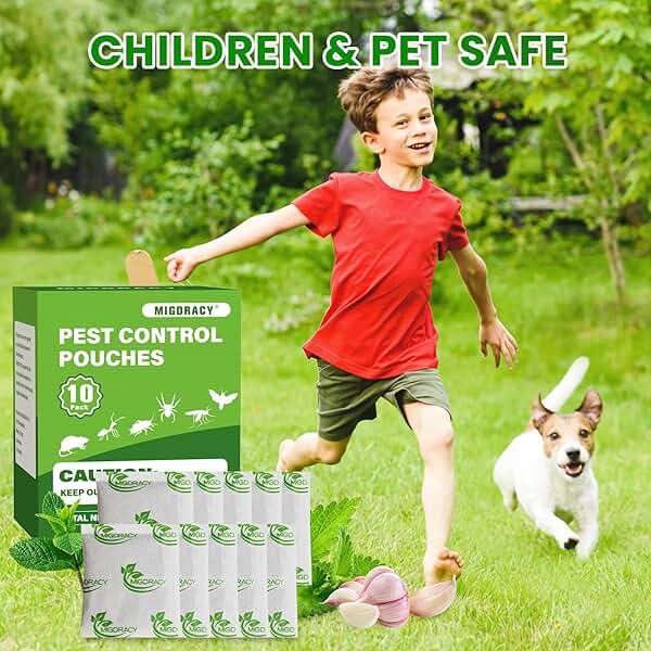 Migdracy Pest Control Pouches, Insect and Mice Repellent Pouches, 10Pcs Peppermint Oil to Rat, Ant, Roach, Spider, Mosquito & Moth, Indoor Use - Image 4