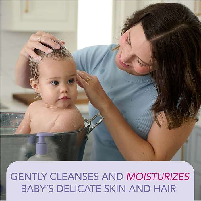 Jergens Baby Calming Head to Toe Foaming Wash, Baby Shampoo and Body Wash, Baby Shampoo Tear Free, Kids Foaming Body Wash, 18 Fl Oz - Image 3