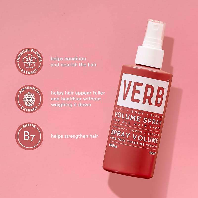 VERB Volume Spray 6.5 fl oz- Lightweight Volumizing Spray for Full-Bodied Lift-Vegan, No Parabens or Harmful Sulfates - Image 3
