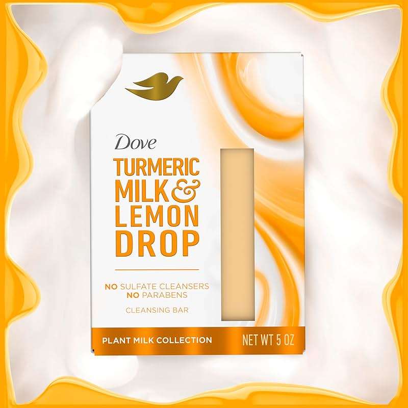 Dove Plant Milk Cleansing Bar Soap Variety Pack 4 Count for Moisturized Skin, with 100% Gentle Cleansers, Sulfate Cleansers, or Parabens + 98% Biodegradable Formula - Image 6
