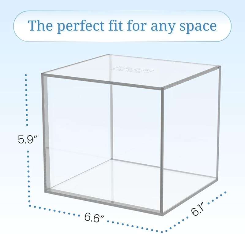 CLEAN SKIN CLUB Clear Acrylic Box for Clean Towels XL (NOT Included), Container For 50 Disposable Clean Towels XL, Face Towelettes Bathroom Counter Storage, Bin for Cleansing Facial Dry Wipes - Image 3