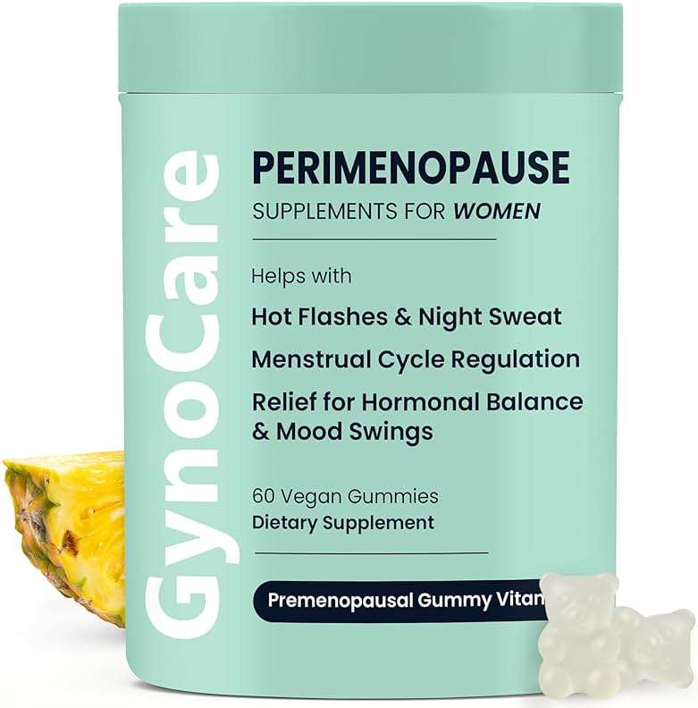 Perimenopause Supplements Women | Premenopausal Gummy Vitamins | Relief for Hormonal Balance & Mood Swings | Supports Menstrual Cycle Regulation | 60 Vegan Gummies - Image 1