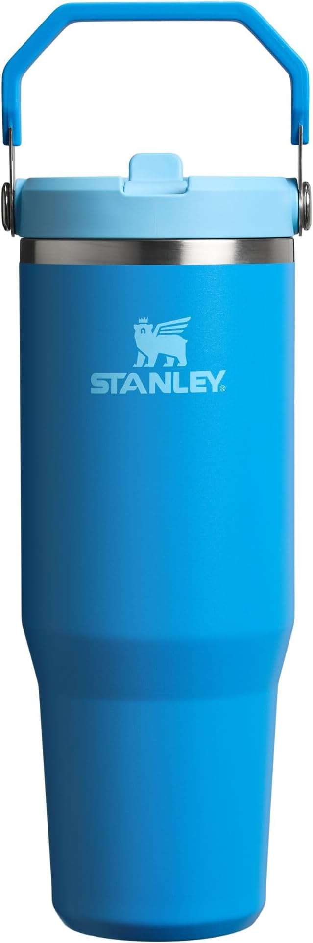 Stanley IceFlow 2.0 Flip Straw Tumbler with Handle 30 oz | Twist On Lid and Flip Up Straw | Leak Resistant Water Bottle | Insulated Stainless Steel | BPA-Free | Azure - Image 1