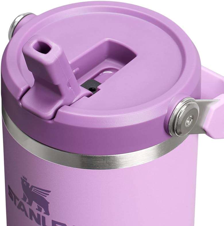 Stanley IceFlow 2.0 Flip Straw Tumbler with Handle 30 oz | Twist On Lid and Flip Up Straw | Leak Resistant Water Bottle | Insulated Stainless Steel | BPA-Free | Lilac - Image 2