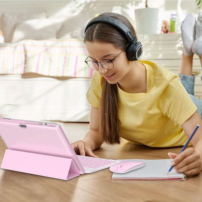 Android 15 Tablet 10 inch Tablet 2 IN 1 Tablets with Keyboard Mouse Case Stylus 18GB RAM 128GB ROM 2TB Expand, Android 15 Tableta 10.1" IPS 6000mAh Battery Bluetooth Dual Camera 5G WiFi-6 Tablets. - Image 3