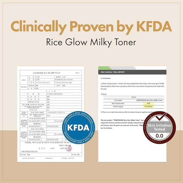 TOSOWOONG Rice Glow Milky Toner with 784,000ppm Korean Rice Water, Niacinamide, Ceramides, Panthenol, Glow, Glass Skin, Hydrating, Purifying, Fragrance-Free, Korean Skin Care, 250ml, 8.45 fl.oz. - Image 5