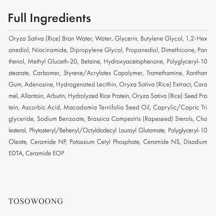 TOSOWOONG Rice Glow Milky Toner with 784,000ppm Korean Rice Water, Niacinamide, Ceramides, Panthenol, Glow, Glass Skin, Hydrating, Purifying, Fragrance-Free, Korean Skin Care, 250ml, 8.45 fl.oz. - Image 6