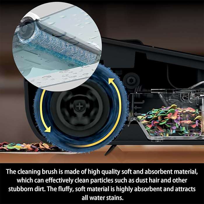 WD161 Roller and Filter for fit Shark HydroVac MessMaster Wet Dry WD161 WD261 AW261 and Shark WD101 WD201 WD100 WD200 AW201 WD200C WD201C WD101C Vacuum Cleaner,3 Brush Rollers,4 Foam Filters,3 Filter - Image 6