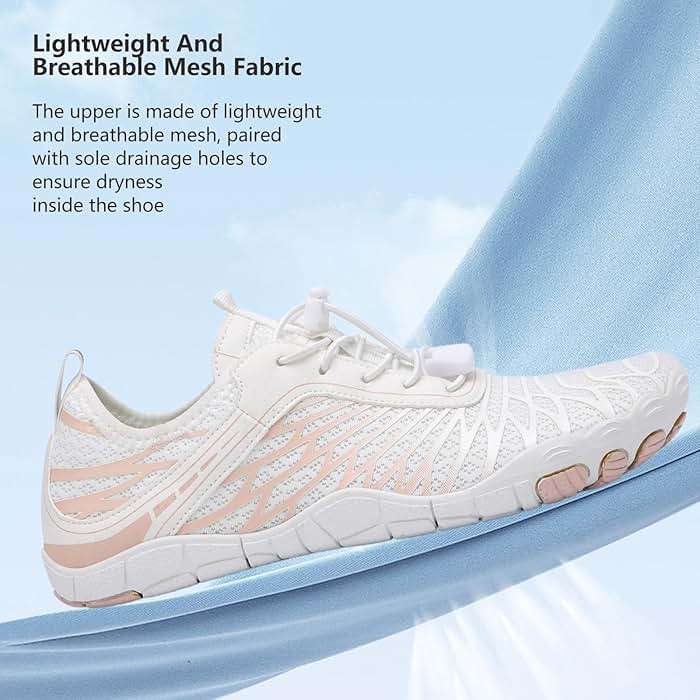 SIOSNETA Hike Barefoot Shoes for Women Men, Breathable Non-Slip Athletic Footwear, Wide Toe Water Shoes for Hiking, Non-Slip Neuropathy Shoes for Women Men, Grounded Comfort wear - Image 2