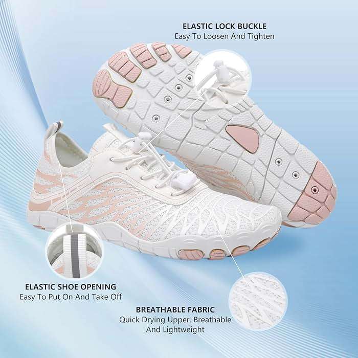 SIOSNETA Hike Barefoot Shoes for Women Men, Breathable Non-Slip Athletic Footwear, Wide Toe Water Shoes for Hiking, Non-Slip Neuropathy Shoes for Women Men, Grounded Comfort wear - Image 4