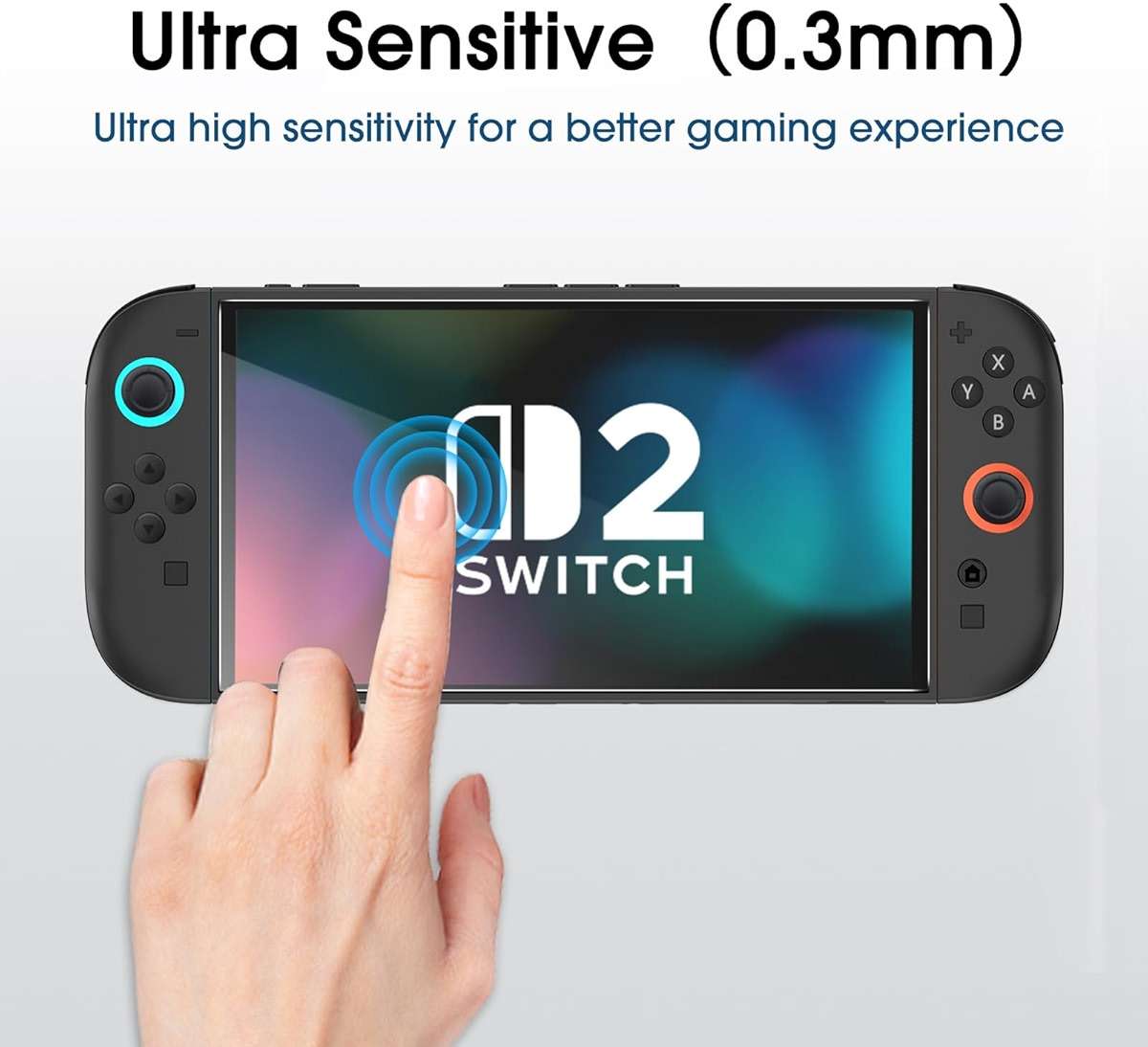 amFilm Auto-Alignment OneTouch for Nintendo Switch 2 Screen Protector [7.9''] 2025 Tempered Glass, Accessories, 30 seconds Installation, Bubble Free, Scratch Resistant, Touch Sensitive, Transparent [2 Pack] - Image 5