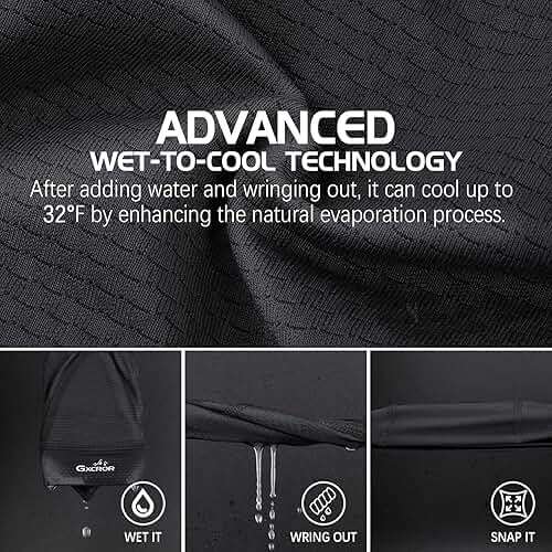 GXCROR 3 Pack Cooling Skull Cap with Sweat-Wicking & Anti-Odor Technology Quick-Dry Helmet Liner for Cycling Motorcycle - Image 5