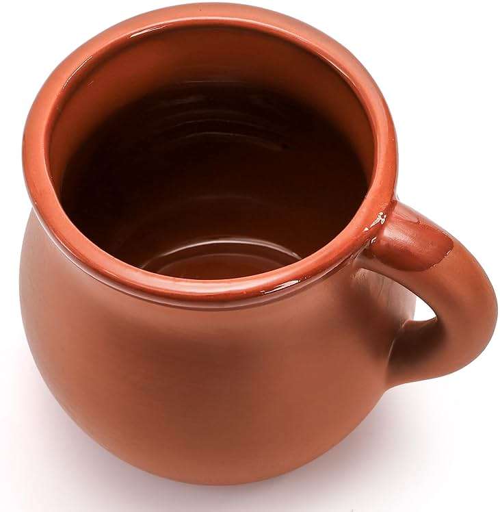 Kingrol 6 Pack Authentic Mexican Clay Mugs - 12 oz Tazas de Barro, Handcrafted Pottery for Hot and Cold Beverages, Coffee, Tea, and Cocktails - Image 5