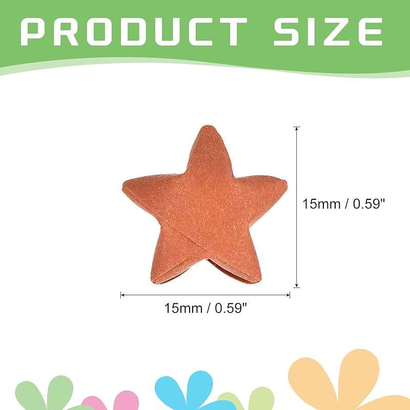 MECCANIXITY 272pcs Pre-made Origami Lucky Stars Paper Wishing Star Orange Red for Best Wish Christmas Party Wedding Valentine's Day Girl Friends Gift - Image 3