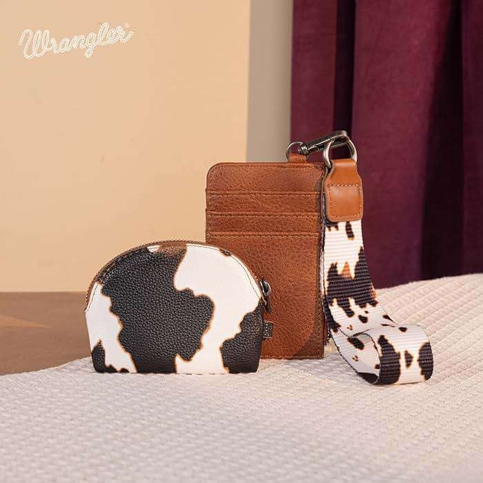 Montana West Wrangler Keychain Wristlet Wallets for Women Western Dual Pouch Wristlet Credit Card Holder Wallet - Image 6