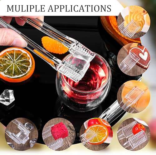 48 Pcs Plastic Tongs, 6.5'' Serving Tongs Heavy Duty Reusable Kitchen and BBQ Clear Serving Tong for party's, Caterings, Events, Buffet, Weddings, And every Day use - Image 6