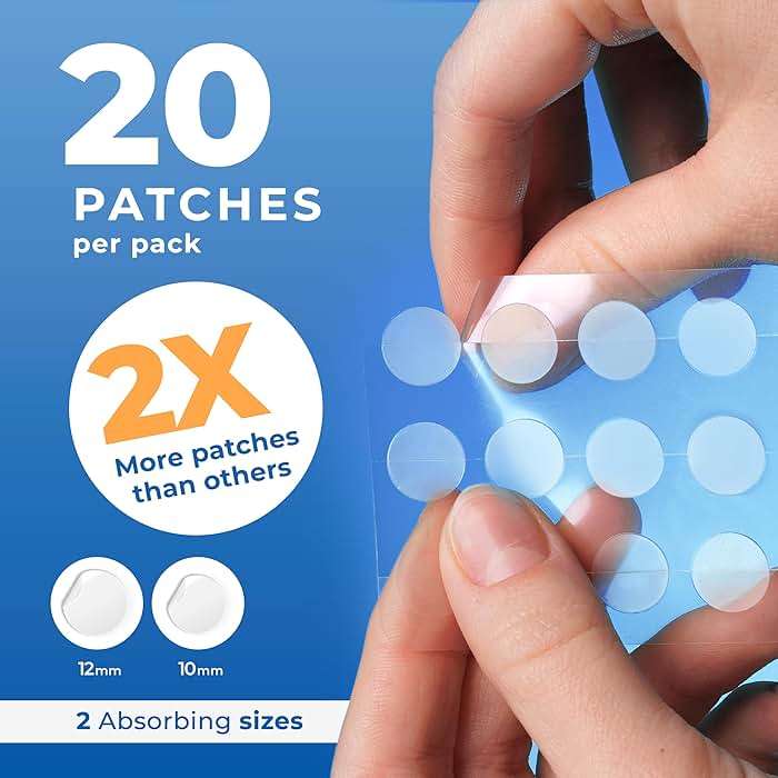 PatchRx Cold Sore Patches for Lips (20 Patches) Lysine, Calendula & Zinc – Hydrocolloid Cold Sore Patch for Lip (Night or Day-time Remedy), Fever Blister Patches - Image 2