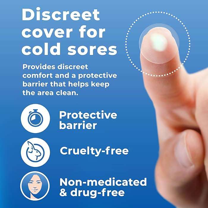 PatchRx Cold Sore Patches for Lips (20 Patches) Lysine, Calendula & Zinc – Hydrocolloid Cold Sore Patch for Lip (Night or Day-time Remedy), Fever Blister Patches - Image 3