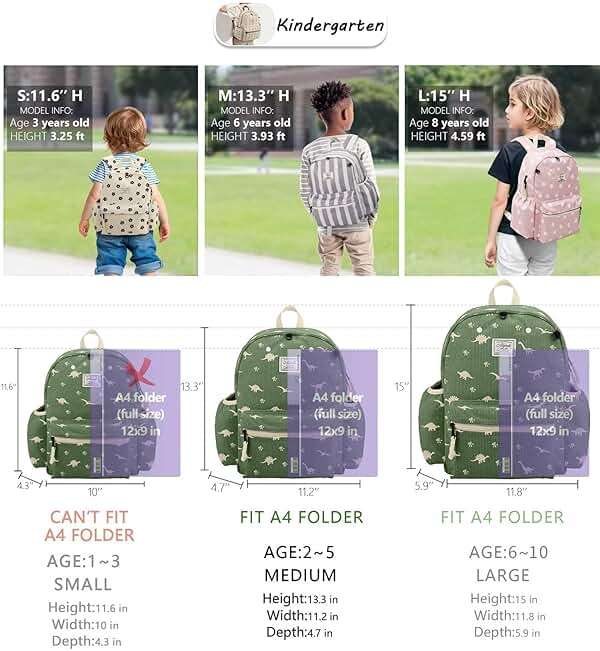Corduroy Toddler Backpack for Boys 2-5: Kids Preschool Backpacks for Girls -13.5" H Fit Folder - Image 3