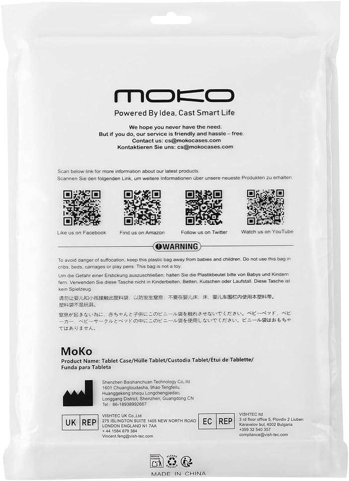 MoKo Case for 7"/6.8" Kindle Paperwhite(12th/11th Gen-2024/2021) and Kindle Colorsoft Signature Edition, Slim PU Shell Cover Case with Auto-Wake/Sleep for Kindle Paperwhite 2024, Night Blue - Image 9