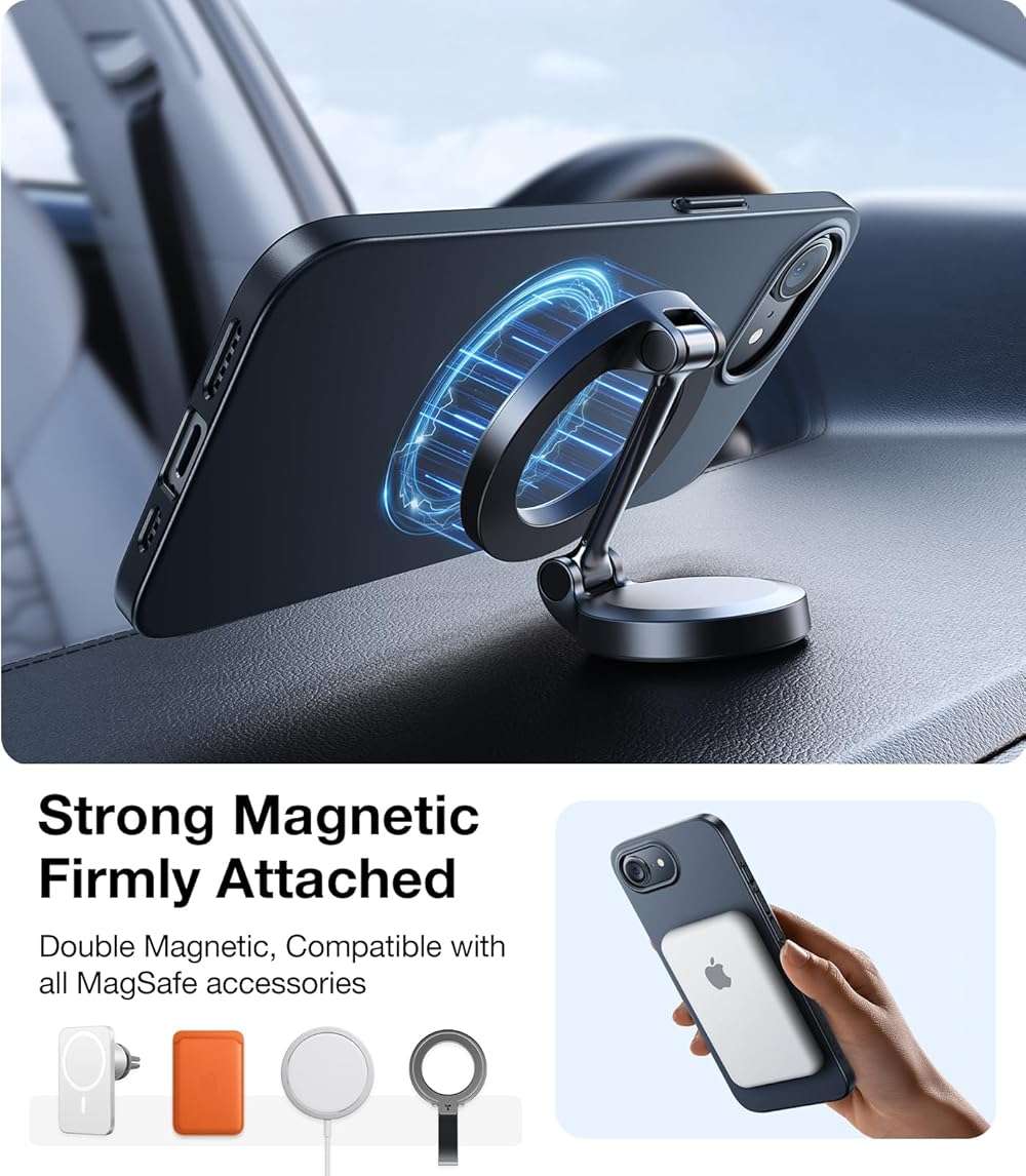 TORRAS Magnetic Slim Fit for iPhone 17e Case for iPhone 16e Case, Ultra-Thin & Fit for MagSafe, Lightweight Matte Anti-Scratch Hard PC Cover Case for iPhone 16e/17e Phone Case 6.1 inch, Black - Image 6